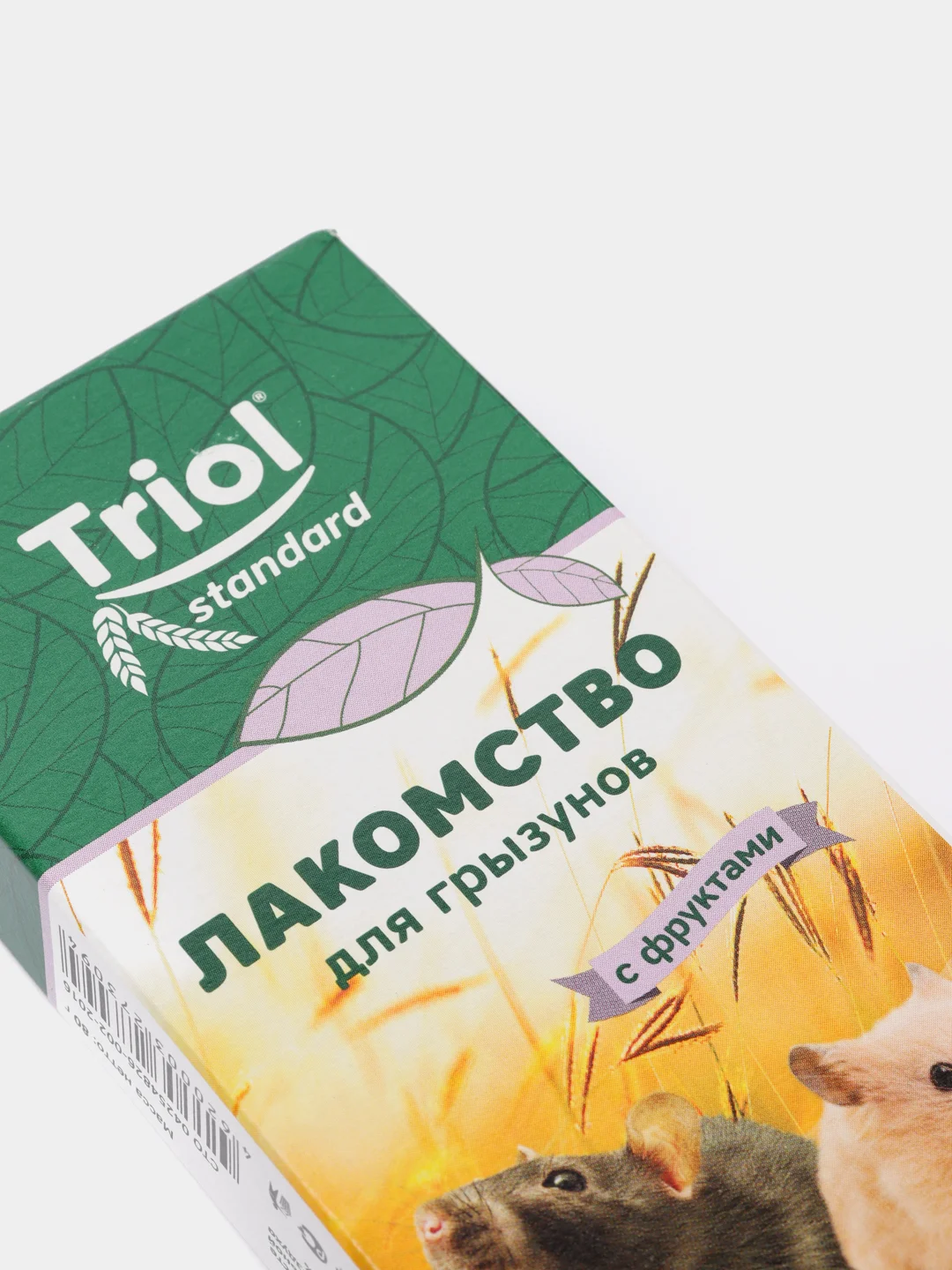 Лакомство для грызунов с фруктами 3 шт TRIOL Зерновая палочка