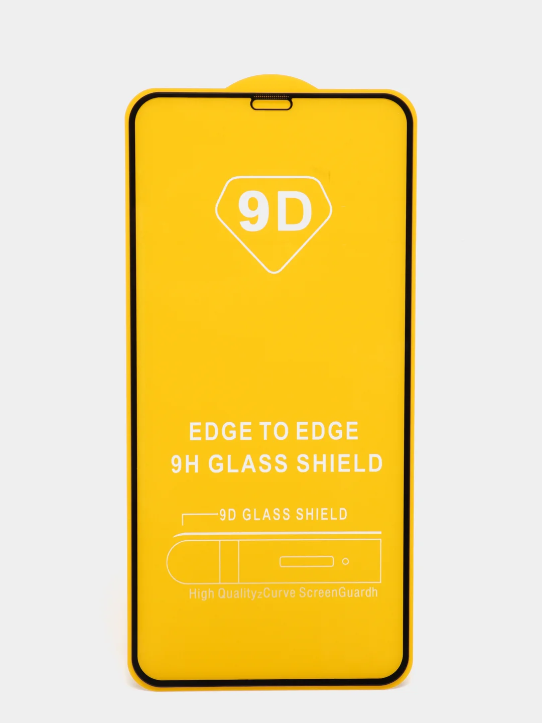 Защитное стекло 5D для iPhone всех моделей с тонкой черной рамкой