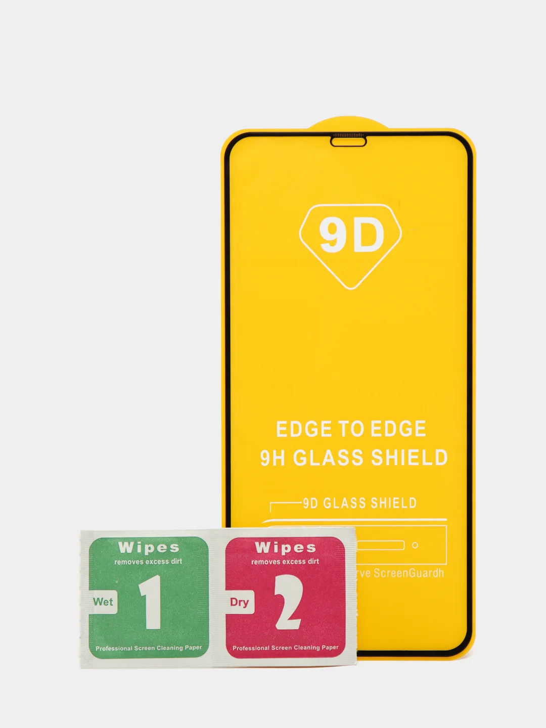 Защитное стекло 5D для iPhone всех моделей с тонкой черной рамкой