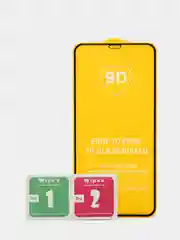 Защитное стекло 5D для iPhone всех моделей с тонкой черной рамкой