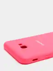 Кораллово-розовый защитный силиконовый чехол Silikone Cover для Samsung J4 PLUS