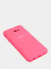 Кораллово-розовый защитный силиконовый чехол Silikone Cover для Samsung J4 PLUS