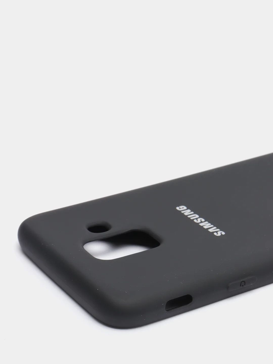 Черный защитный силиконовый чехол Silikone Cover для Samsung A6 2018
