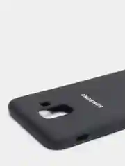Черный защитный силиконовый чехол Silikone Cover для Samsung A6 2018