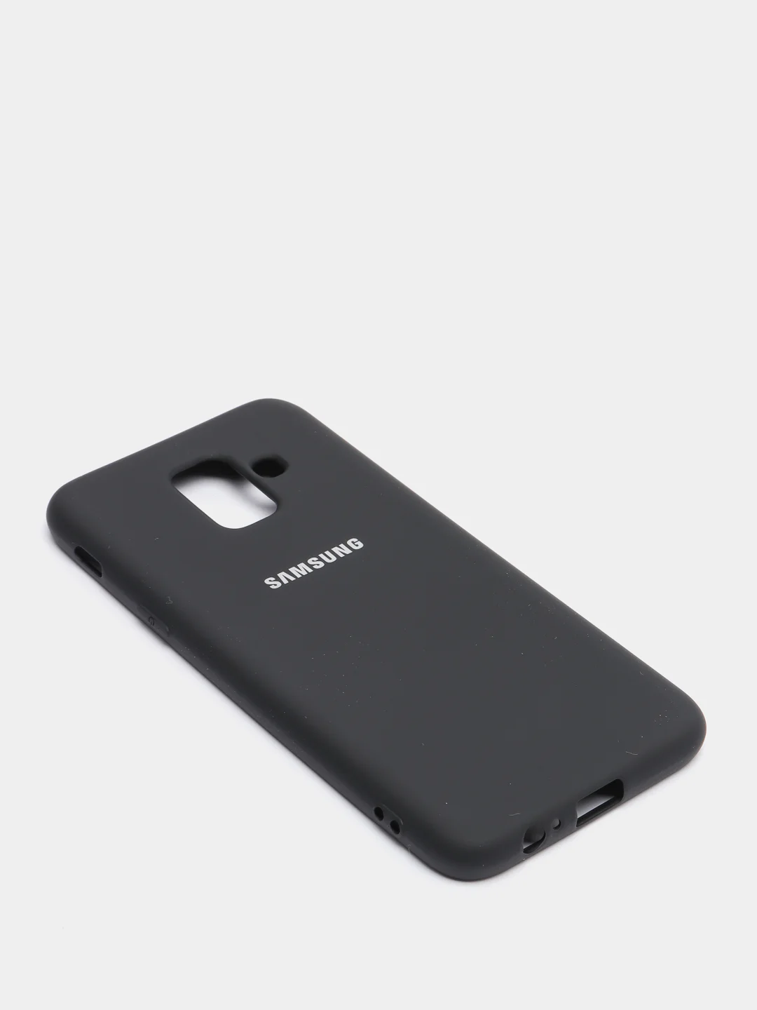 Черный защитный силиконовый чехол Silikone Cover для Samsung A6 2018