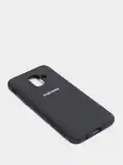 Черный защитный силиконовый чехол Silikone Cover для Samsung A6 2018