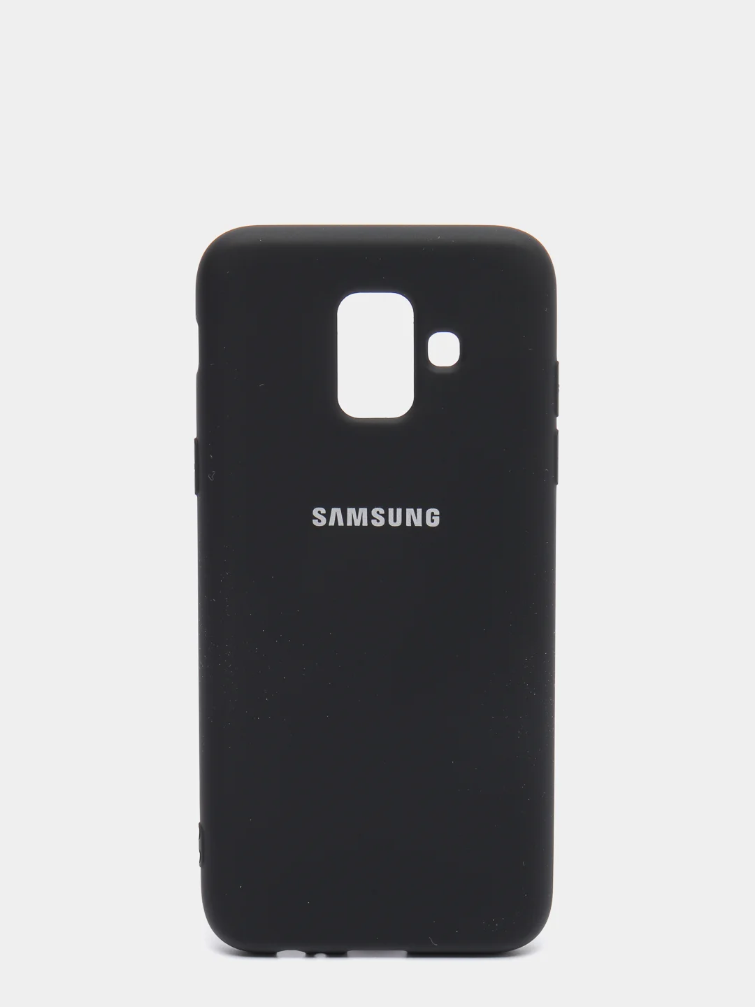 Черный защитный силиконовый чехол Silikone Cover для Samsung A6 2018