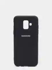 Черный защитный силиконовый чехол Silikone Cover для Samsung A6 2018