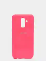 Кораллово-розовый защитный силиконовый чехол Silikone Cover для Samsung J8 2018