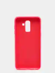 Кораллово-розовый защитный силиконовый чехол Silikone Cover для Samsung J8 2018