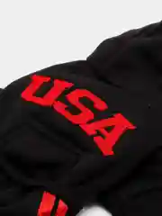 Черный комбинезон для собак "USA"