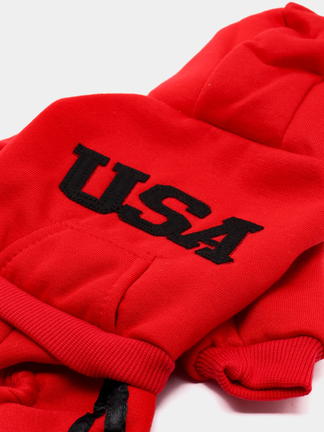 Красный комбинезон для собак "USA"