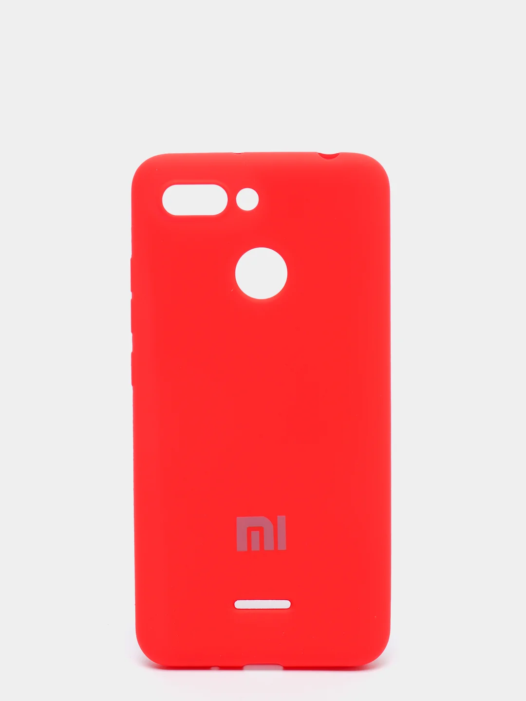 Алый защитный силиконовый чехол Silicone Cover XIAOMI REDMI 6