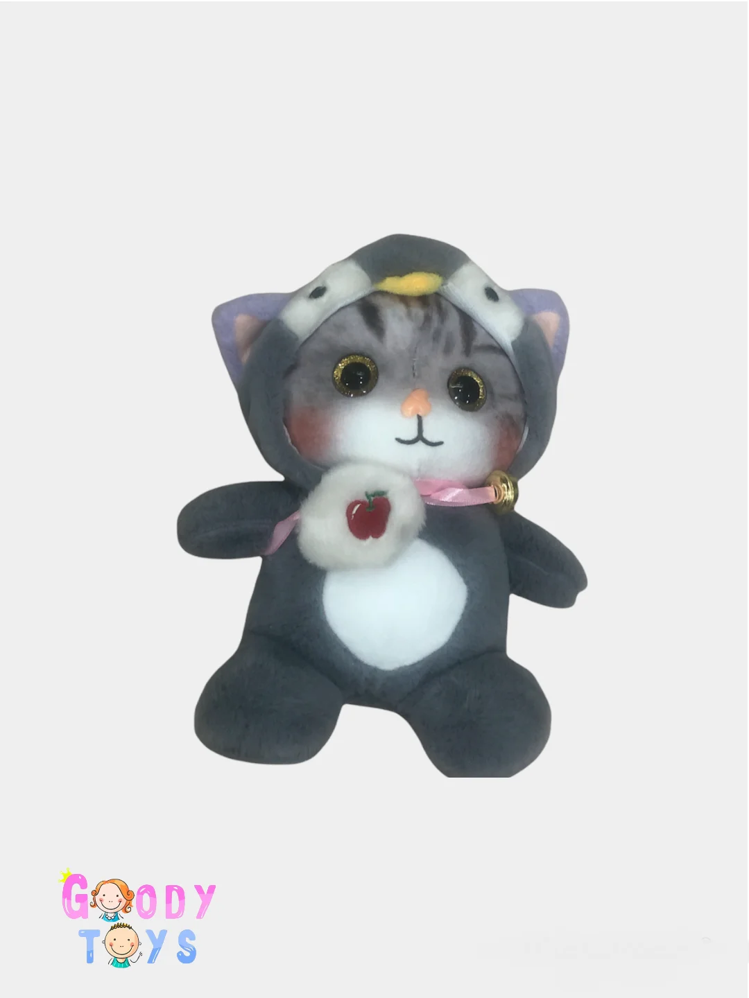 Серый мягкая игрушка котики ТИК ТОК 25 CM