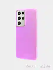 Лавандовый чехол блестящий Samsung Galaxy S21 Ultra, накладка c блёстками  Самсунг S 21 Ultra