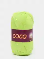 Салатовый пряжа Коко Вита Coco Vita cotton 100 % мерсеризованный хлопок, 50г 240м