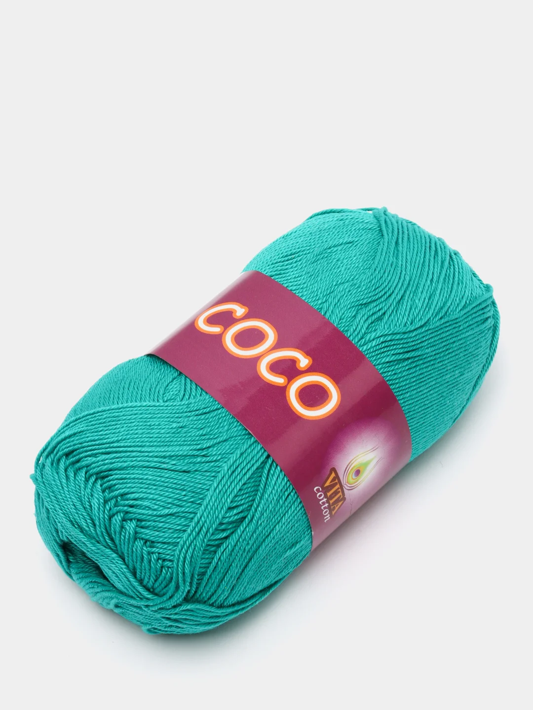 Бирюзовый пряжа Коко Вита Coco Vita cotton 100 % мерсеризованный хлопок, 50г 240м