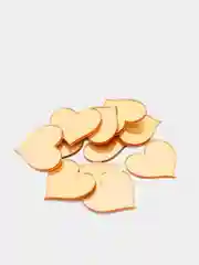 Золотой наклейка сердце зеркальная, 10шт, 2,5х2 см