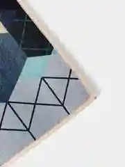 Бирюзовый коврик для спальной с нескользящим основанием