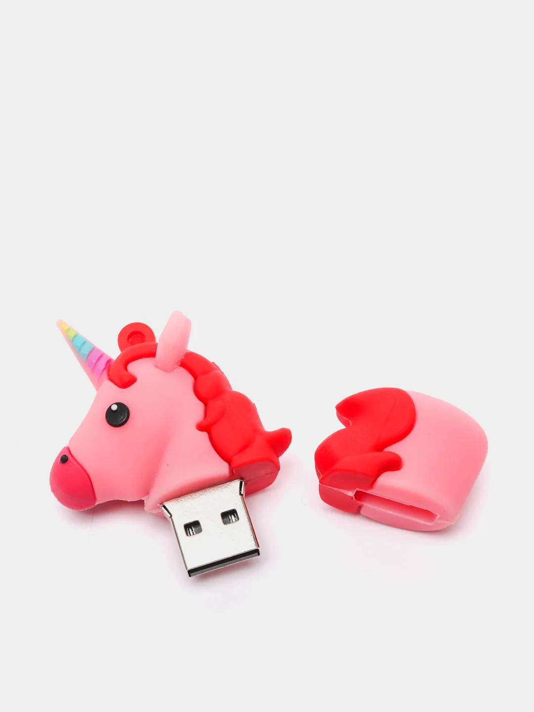 Розовый flash-накопитель USB в виде единорога