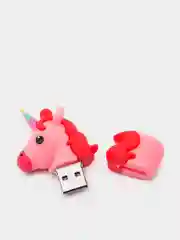 Розовый flash-накопитель USB в виде единорога
