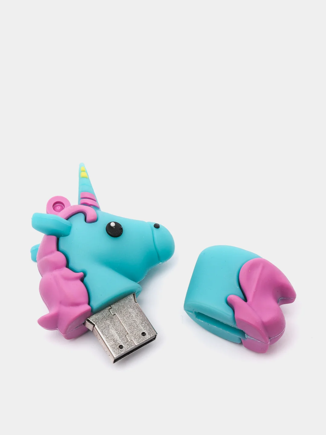 Голубой flash-накопитель USB в виде единорога