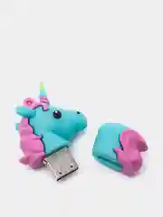 Голубой flash-накопитель USB в виде единорога