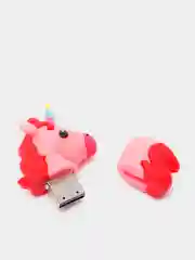 Розовый flash-накопитель USB в виде единорога