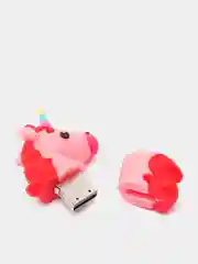 Розовый flash-накопитель USB в виде единорога