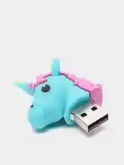 Голубой flash-накопитель USB в виде единорога