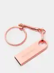 Розовый металлическая флешка USB
