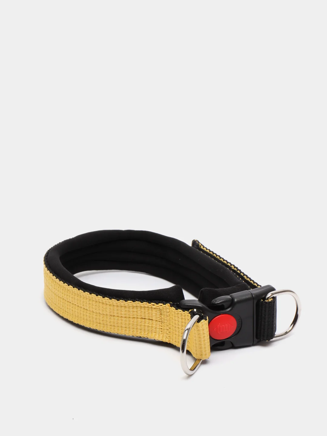 Желтый ошейник капроновый для собак "Strong Dog" Fashion, 25 мм