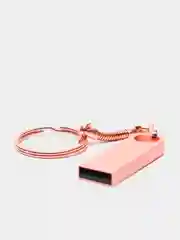 Розовый металлическая флешка USB