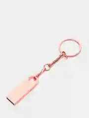 Розовый металлическая флешка USB