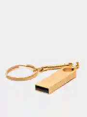 Золотой металлическая флешка USB