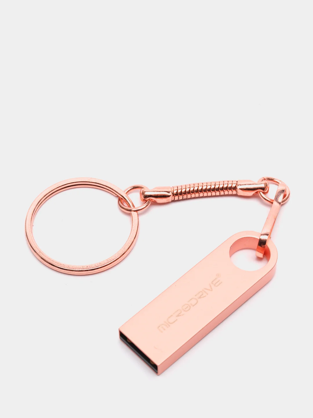 Розовый металлическая флешка USB