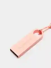 Розовый металлическая флешка USB