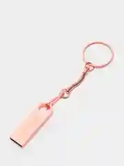 Розовый металлическая флешка USB