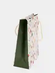 Золотистый хаки пакет подарочный, 18*23*10 см