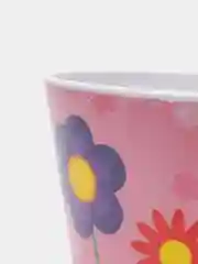 Розовый горшок цветочный пластиковый 1 литр