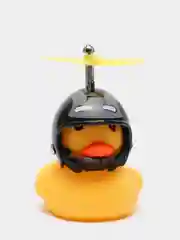 Угольный утка в шлеме