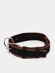 Черный ошейник капроновый для собак "Strong Dog" Regular Premium, 35мм
