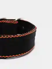 Черный ошейник капроновый для собак "Strong Dog" Regular Premium, 35мм
