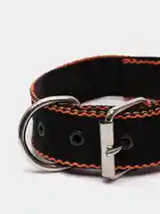 Черный ошейник капроновый для собак "Strong Dog" Regular Premium, 35мм