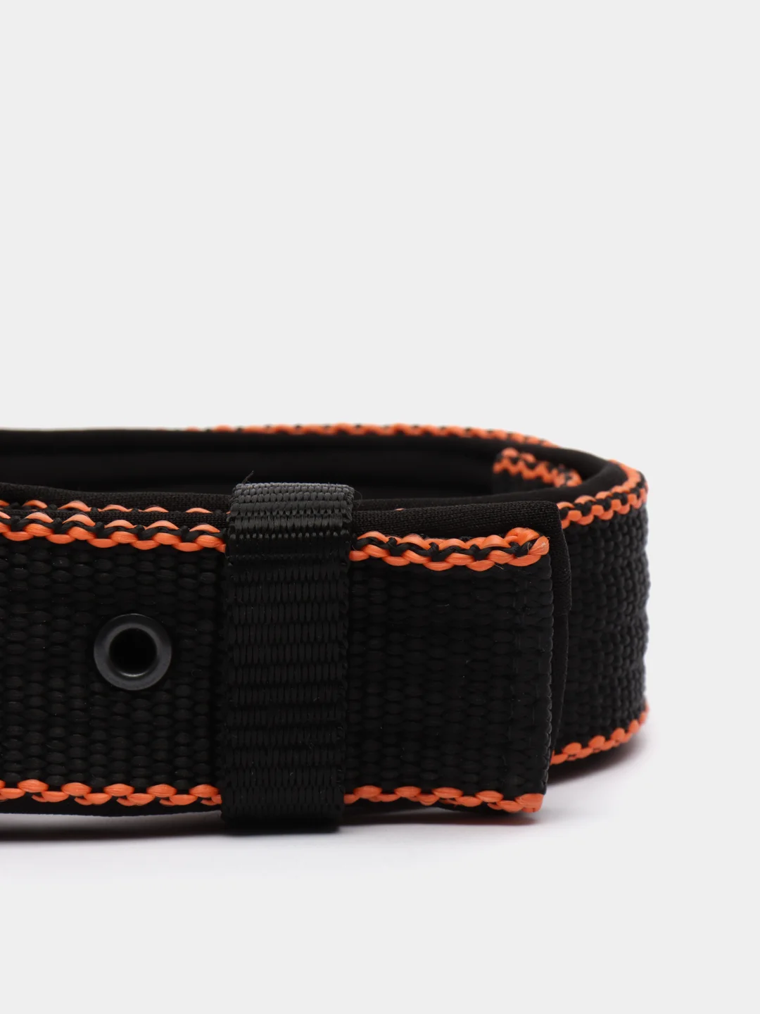 Черный ошейник капроновый для собак "Strong Dog" Regular Premium, 35мм