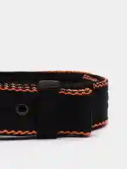 Черный ошейник капроновый для собак "Strong Dog" Regular Premium, 35мм