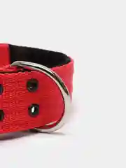 Красный ошейник для собак капроновый "Strong Dog" Regular Premium, 45мм