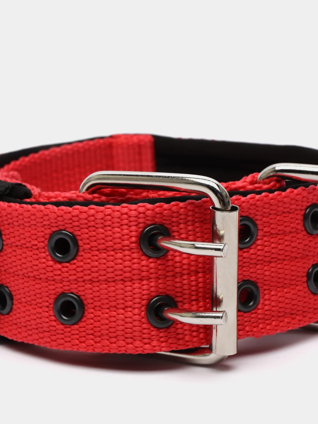 Красный ошейник для собак капроновый "Strong Dog" Regular Premium, 45мм
