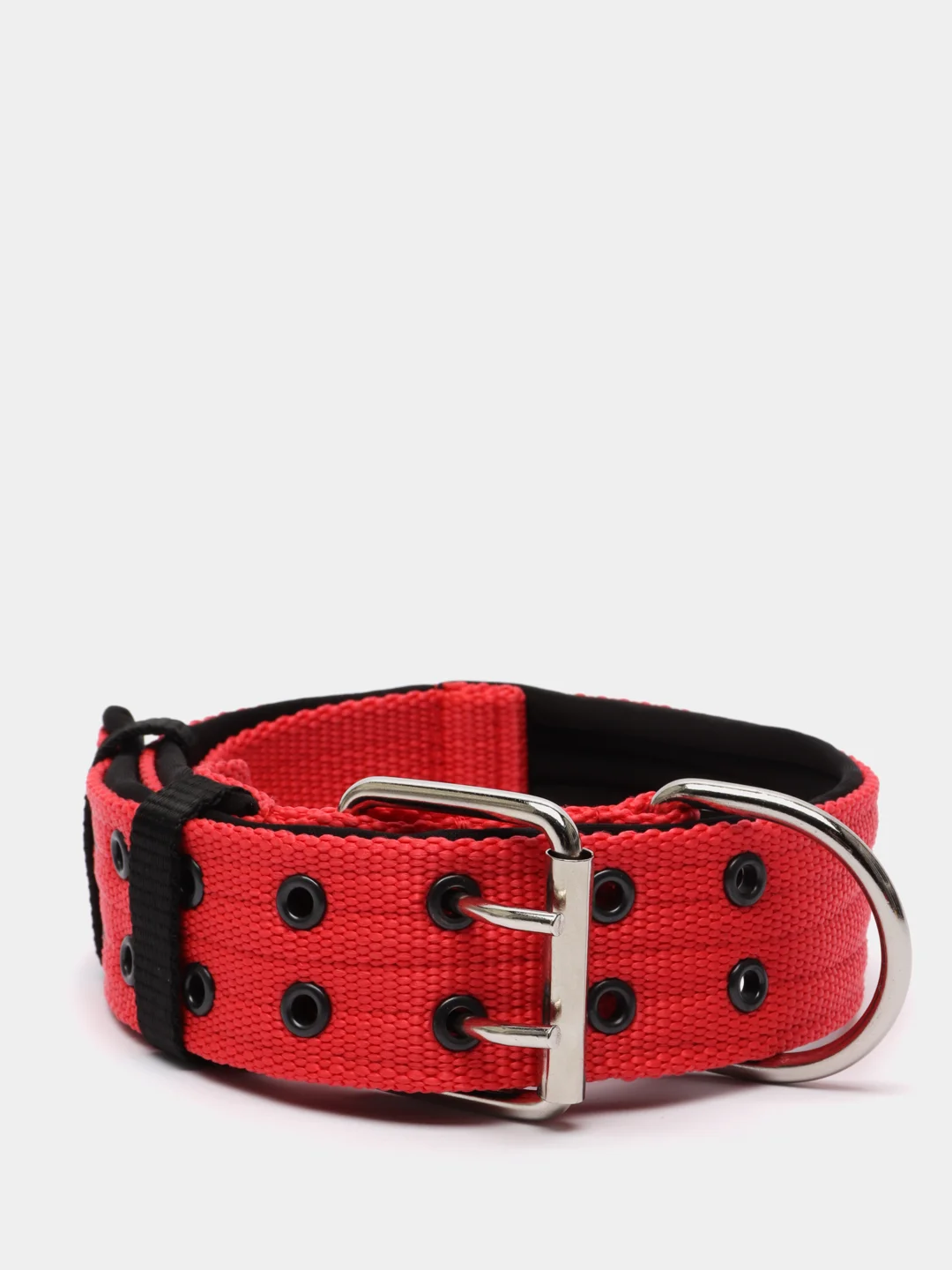 Красный ошейник для собак капроновый "Strong Dog" Regular Premium, 45мм