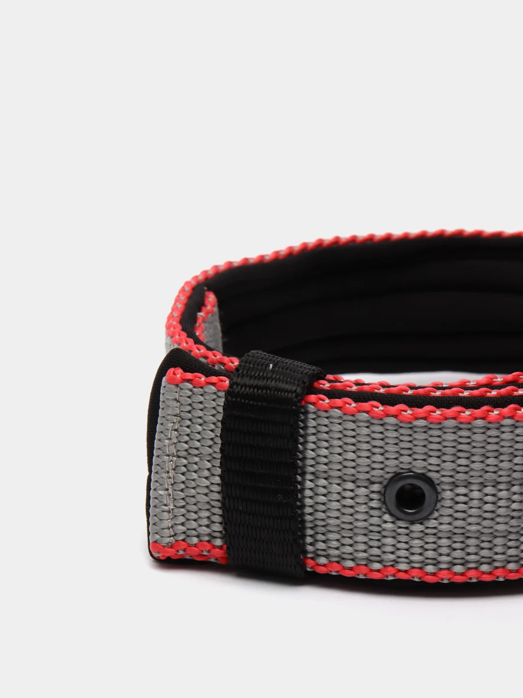 Серый ошейник капроновый для собак "Strong Dog" Regular Premium, 35мм